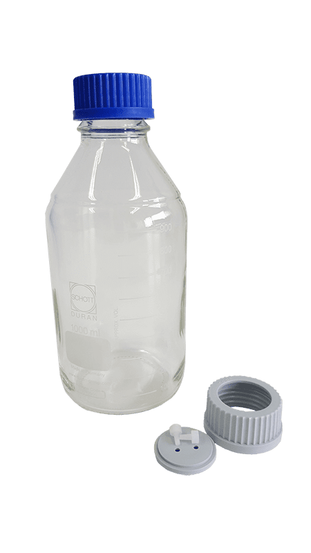 Immagine di Set of 5 1-L Glass Bottles. For LC-20 or LC-30 systems, with 3-hole-cap